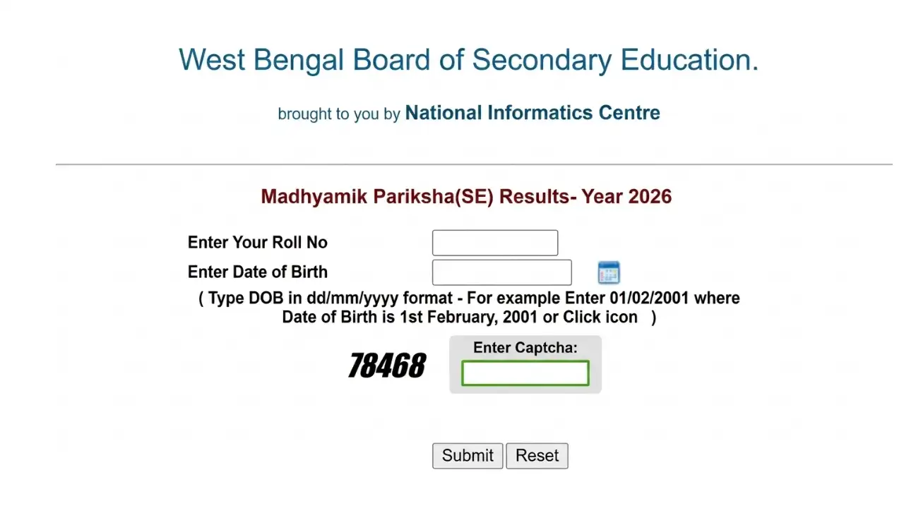 WBBSE Madhyamik Result 2026